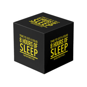 Cube Photo Time to get a solid 8 hours of sleep - said no