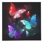 Cube Photo Trois papillons brillants sur l'arrière - plan de  (Droite)