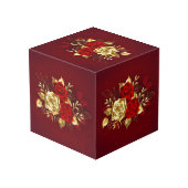 Cube Photo Trois Roses de bijoux (Angle arrière)