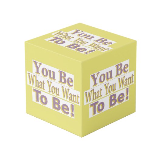 Cube Photo "Tu Es !" Un Design Sympa. Commandez dès maintenan (Angle devant)