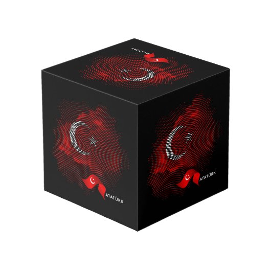 Cube Photo Turkey flag (Angle arrière)