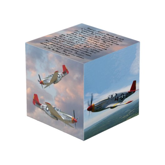 Cube Photo Tuskegee Airmen COIN (Angle devant)