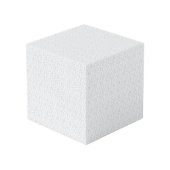 Cube Photo Une surface entièrement blanche et sans fonctionna (Angle arrière)