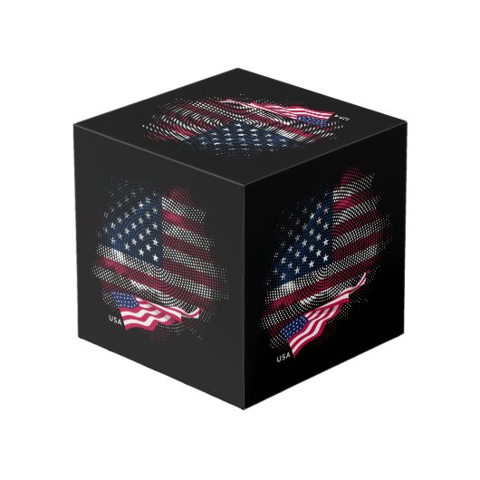 Cube Photo USA flag (Angle arrière)