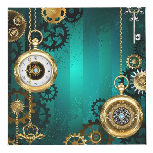 Cube Photo Veille bijoux Steampunk sur un Arrière - plan vert (Droite)