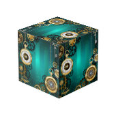 Cube Photo Veille bijoux Steampunk sur un Arrière - plan vert (Angle arrière)