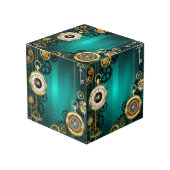 Cube Photo Veille bijoux Steampunk sur un Arrière - plan vert (Angle devant)
