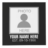 Cube Photo Votre photo ici Nom et âge (Devant)