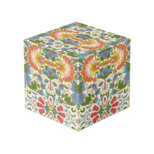 Cube Photo William Morris Loddon Blossom Motifs Floraux
