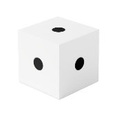 Cube Photo Yahtzee - jeu de dés numéro 1 tous les 5 côtés (Angle devant)
