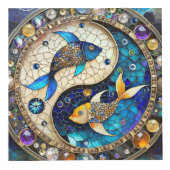 Cube Photo Zodiac - Poissons de poisson Yin et Yang (Droite)