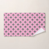 Cube Pyramide Répéter Pastel rose (Serviette à main)