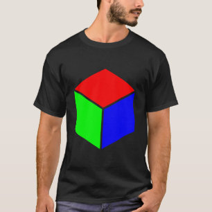 Cube - Rood, groen en blauw T-shirt
