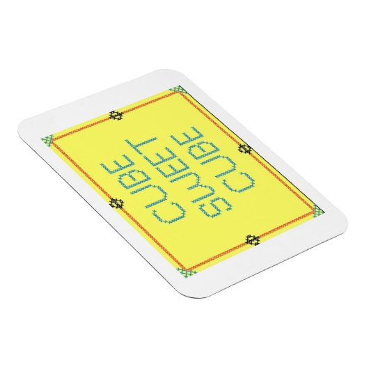 Cube Sweet Cube | Humor werkplek Magneet (Rechterzijde)