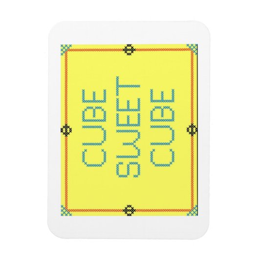 Cube Sweet Cube | Humor werkplek Magneet (Verticaal)