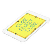 Cube Sweet Cube | Humor werkplek Magneet (Linkerzijde)