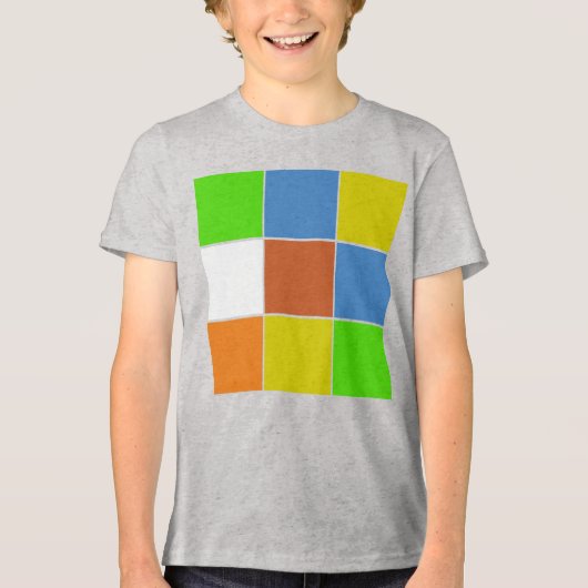 cube tee Tri-Blend shirt (Voorkant)