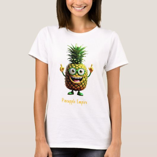 Cuberoo - PineCraft Serie - Pineapple Empire T-shirt (Voorkant)