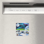 Cubes d'ours polaires et Magnet d'art de la faune  (In Situ (Lave-vaisselle))