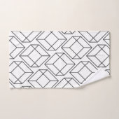Cubes géométriques gris modernes (Serviette à main)