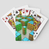 Cubes géométriques Puzzle Jeu de jeu Cartes de lec (dos)