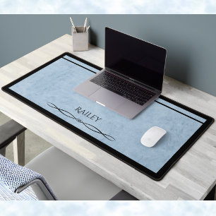 Cubicle Chic Poudre Bleue Décor de Bureau Noir