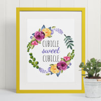 Cubicle Sweet Cubicle Home Funny Kantoor Desk