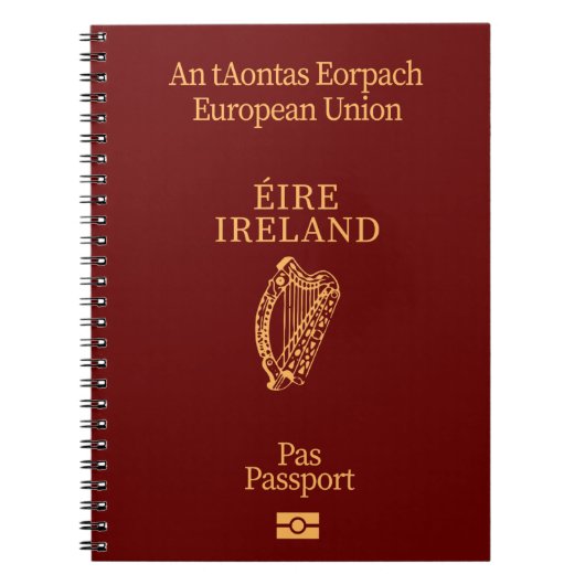 Cubierta pasaporte Irlanda Notitieboek (Voorkant)