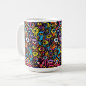 Cubism Halloween Chat Mug (Devant gauche)