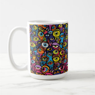 Cubism Halloween Chat Mug