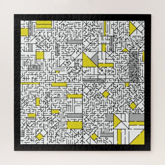 Cubism Maze Jigsaw Puzzle Puzzle (Horizontal)