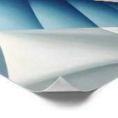 Cubisme Art Déco Blue Eyes Woman Portrait (Coin)