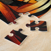 Cubisme Halloween Chat Jigsaw Puzzle (Côté)