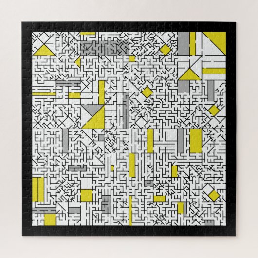 Cubisme Maze Jigzaag Puzzle Legpuzzel (Verticaal)