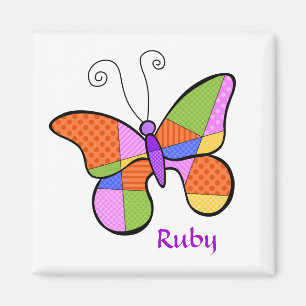 Cubisme Whimsical Magnet Papillon