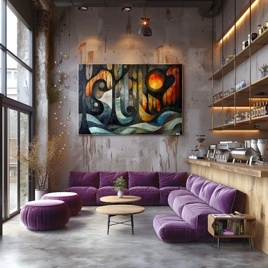 Cubismo: Bosque Enigmático Perfect Poster