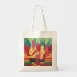Cubist Abstract van Spuntsokken en Ocean Skies Tote Bag