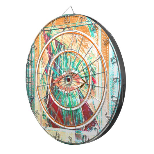 Cubist Art Deco Belly Dancer Dartbord (Voorkant Rechts)