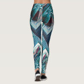 Cubist Art Deco Belly Dancer Leggings (Achterkant)