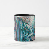 Cubist Art Deco Belly Dancer Mok (Midden)