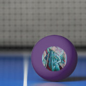 Cubist Art Deco Belly Dancer Pingpongballen (Net)