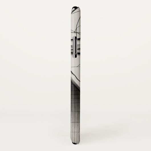 Cubist Art iPhone X Coque - Unique Abstract Design (Dos/Droite)