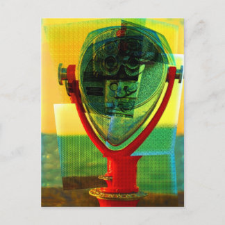 Cubist Binocular Briefkaart