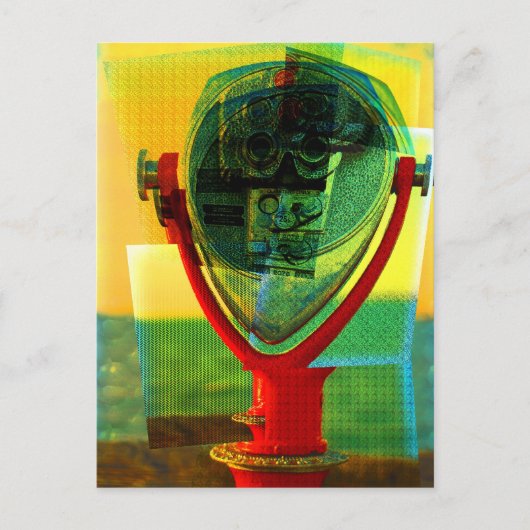 Cubist Binocular Briefkaart (Voorkant)