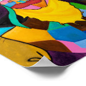 Cubist Cowgirl Pop Art Poster (Hoek)