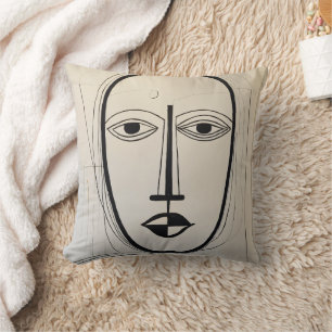 Cubist Face Art Sierkussen - Abstract ontwerp