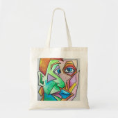 Cubist Head Tote Bag (Voorkant)
