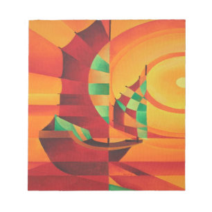 Cubist Junks op het Rode Zee Notitieblok