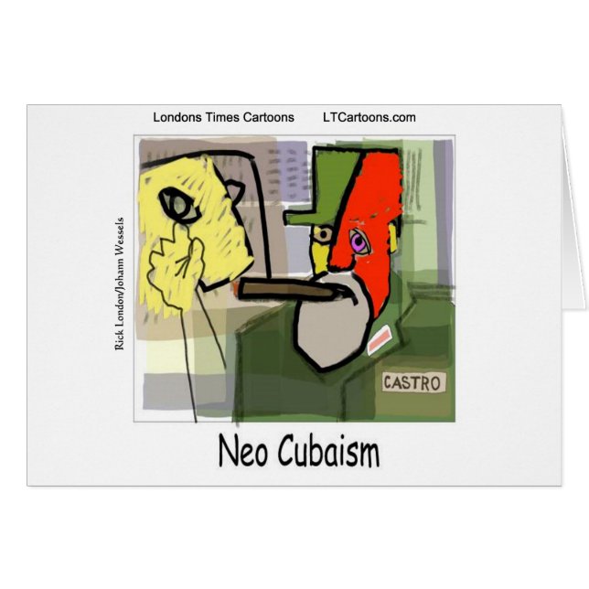 Cubiste Castro NéoCubisme Drôle (Devant horizontal)