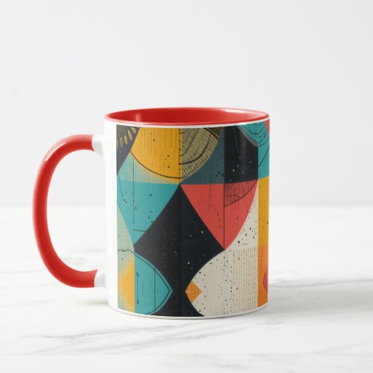 Cubistic Fish Two-Tone Coffee Mok (Links)